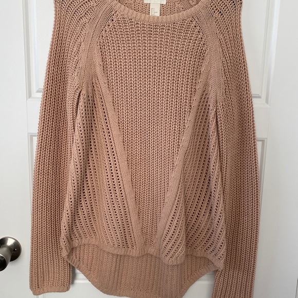 H&M beige/blush sweater - Picture 2 of 5